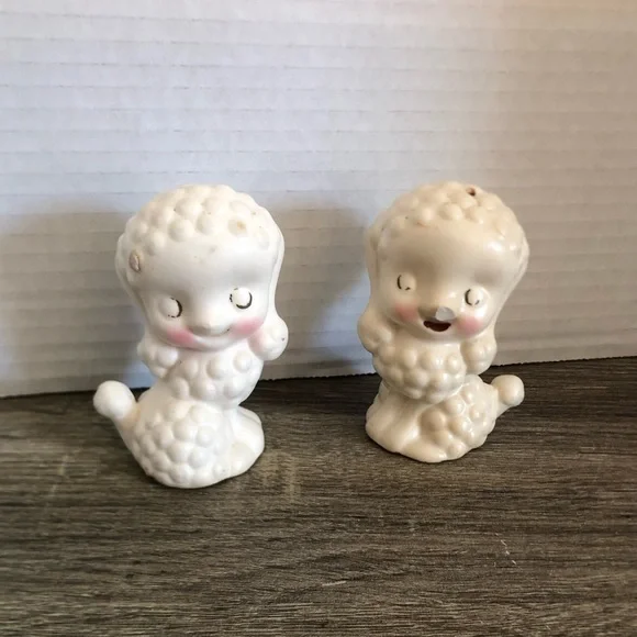 Vtg Poodle Salt and Pepper Shakers - Picture 2 of 12